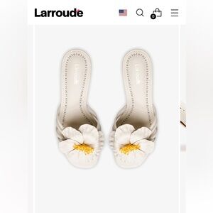 Larroudé Magnolia Mule 🌼 Sandals🌼 s:7